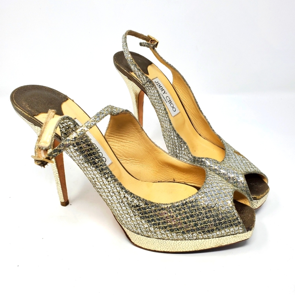 Jimmy Choo Champagne Pumps